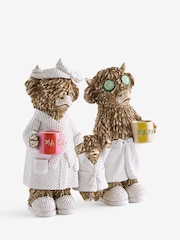 Natural Hamish The Highland Cow Family Bathroom Ornament - Image 4 of 5