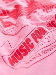 Pink Kitchen Disco Ball Graphic Crew Neck T-Shirt - Image 2 of 3