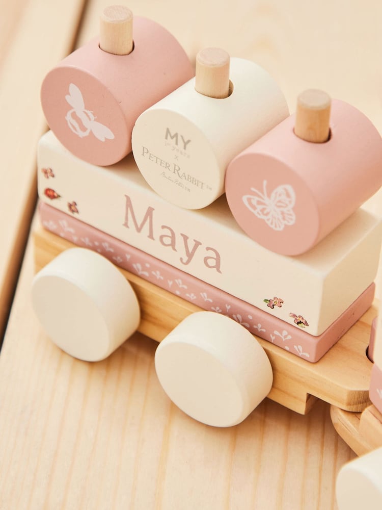 My 1st Years Personalised Flopsy Bunny Pull-Along FSC® Train - Image 2 of 4 My 1st Years Personalised Flopsy Bunny Pull-Along FSC® Train - Image 2 of 4