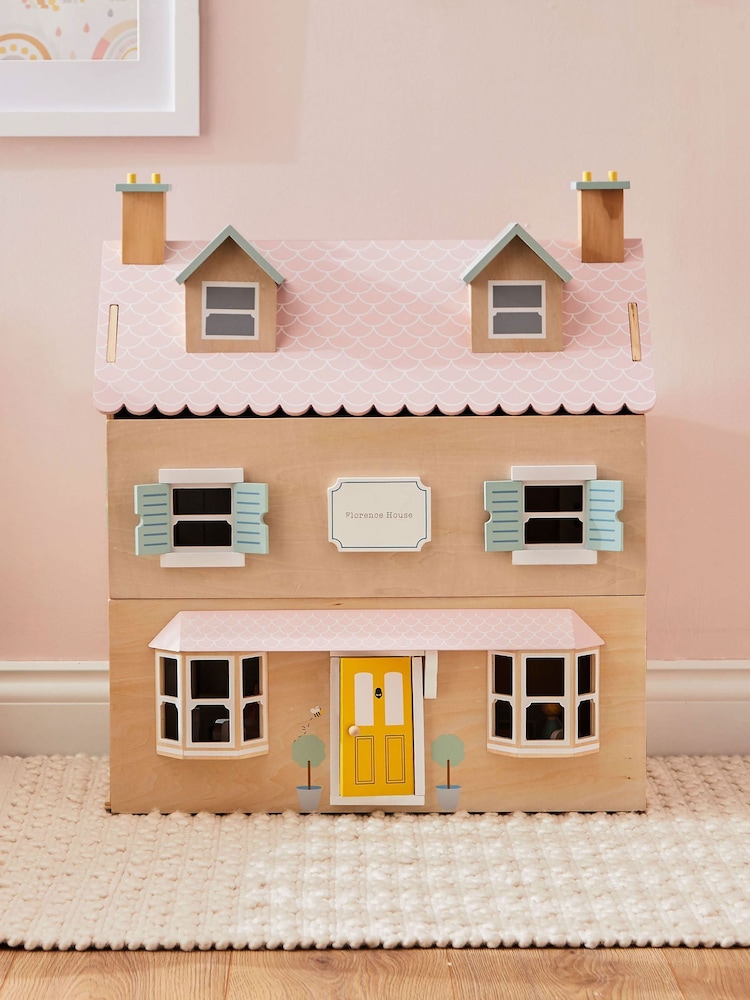 My 1st Years Personalised Colourful Wooden Dolls House - Image 1 of 5 My 1st Years Personalised Colourful Wooden Dolls House - Image 1 of 5