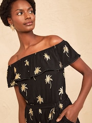 Love & Roses 平口平織連身褲 - 圖片 2/4