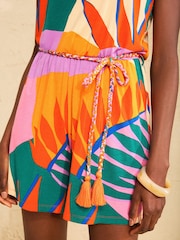 Love & Roses Tropical Jersey Playsuit - Image 2 of 4