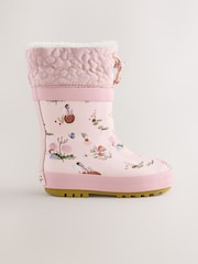 Pink Fairy Thinsulate Lined Cuff Wellies - Image 2 of 6