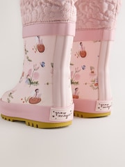 Pink Fairy Thinsulate Lined Cuff Wellies - Image 5 of 6