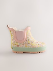 Sage Green Floral Chelsea Wellies - Image 2 of 5