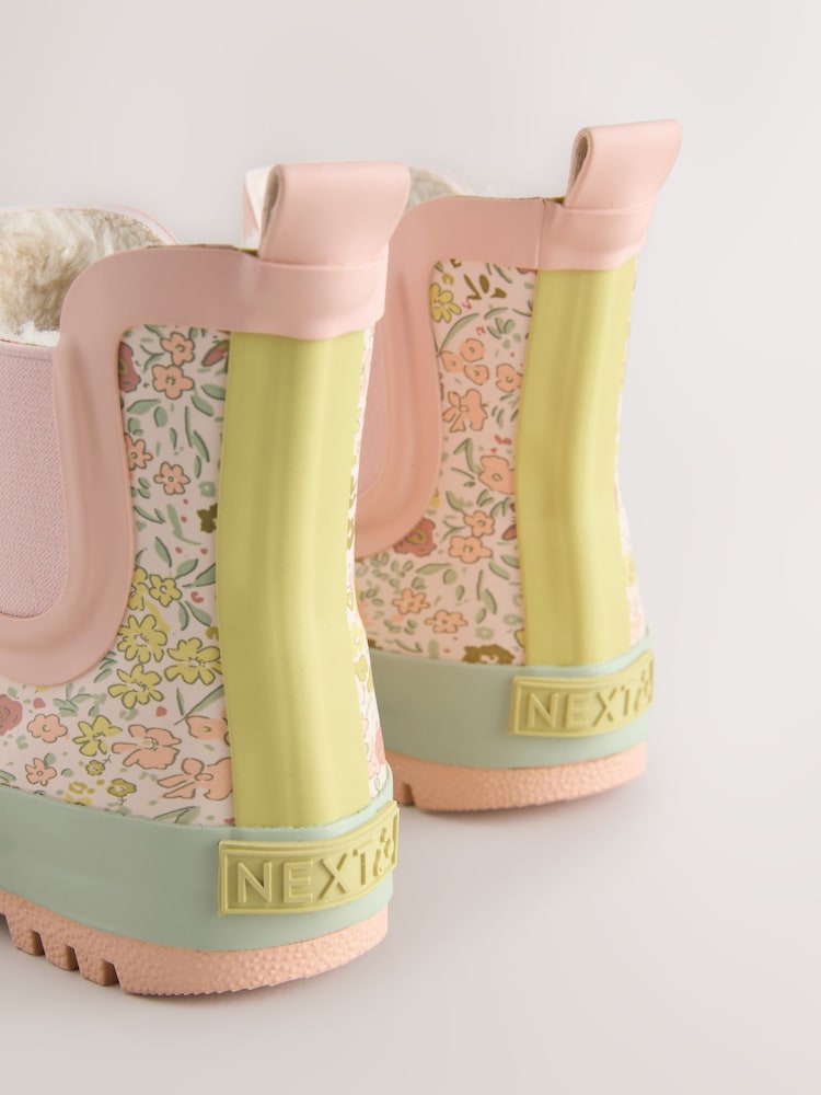 Sage Green Floral Chelsea Wellies - Image 5 of 5 Sage Green Floral Chelsea Wellies - Image 5 of 5