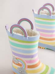 Multi Pastel Rainbow Handle Wellies - Image 5 of 5