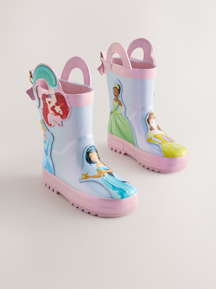 أزرق/وردي - Disney Princess Handle Wellies - Image 1 of 6