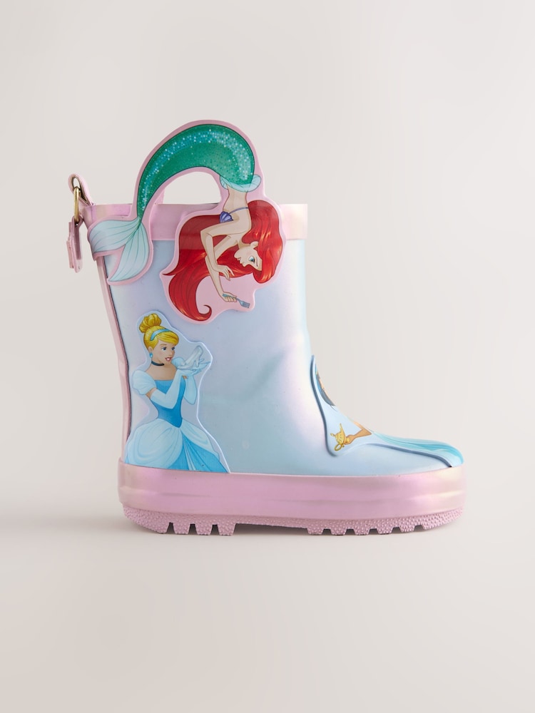 أزرق/وردي - Disney Princess Handle Wellies - Image 2 of 6