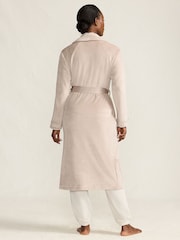 Lands' End Dusky Rose Velour Super Soft Dressing Gown - Image 2 of 4