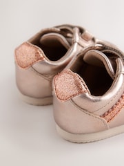 Bronze Metallic Baby Touch Fastening Trainers (0-24mths) - Image 3 of 5