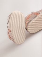 Bronze Metallic Baby Touch Fastening Trainers (0-24mths) - Image 5 of 5
