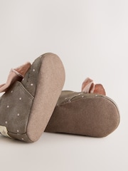 Chocolate Brown Polka Dot Baby Boots (0-18mths) - Image 5 of 5