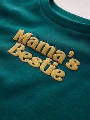 Green Mama's Bestie - Bluza z nadrukiem i okrągłym dekoltem (3 mies. – 7 lat) - Obraz 7 z 8