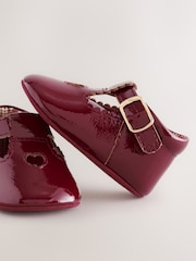 Burgundy Red Baby T-Bar Shoes (0-18mths) - Image 3 of 9