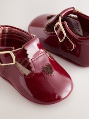 Burgundy Red Baby T-Bar Shoes (0-18mths) - Image 4 of 9