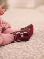 Burgundy Red Baby T-Bar Shoes (0-18mths) - Image 6 of 9