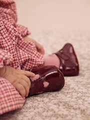 Burgundy Red Baby T-Bar Shoes (0-18mths) - Image 7 of 9