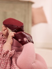 Burgundy Red Baby T-Bar Shoes (0-18mths) - Image 8 of 9