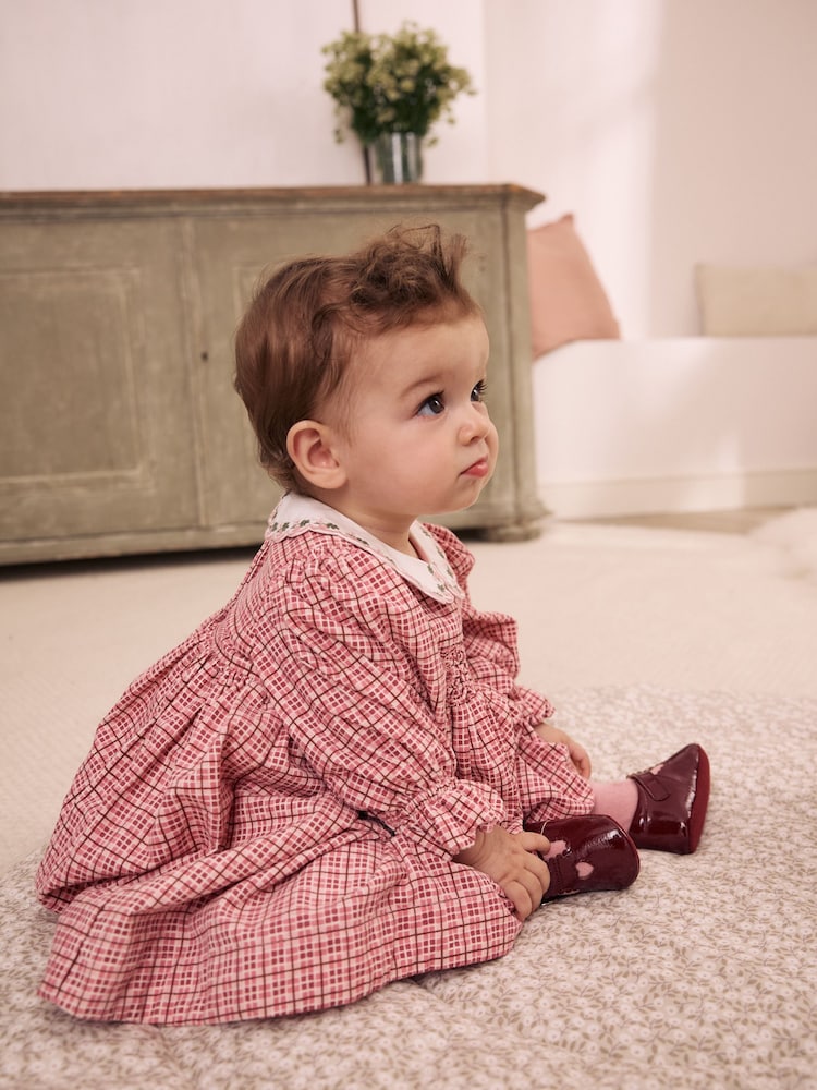 Burgundy Red Baby T-Bar Shoes (0-18mths) - Image 9 of 9