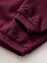 Burgandy Red Printed Crew Neck Sweat Top (3mths-7yrs) - Image 4 of 4