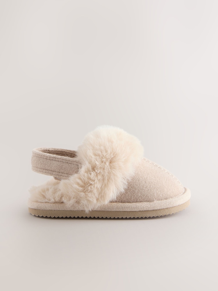 Tan/Brown Mule Slippers (0-24mths) - Image 2 of 5
