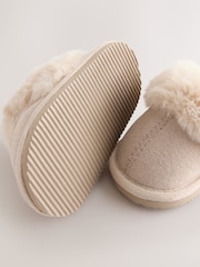 Tan/Brown Mule Slippers (0-24mths) - Image 3 of 5