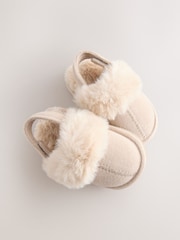 Tan/Brown Mule Slippers (0-24mths) - Image 5 of 5