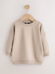 Black/Grey Plain Sweat Tops 3 Pack (3mths-7yrs) - Image 4 of 7