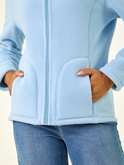 Roman Blue Reversible Fleece Zip Jacket - Image 5 of 5