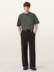 AllSaints Green Xander Short Sleeve Crew T-Shirt - Image 2 of 7