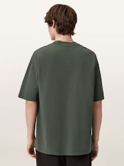 AllSaints Green Xander Short Sleeve Crew T-Shirt - Image 5 of 7