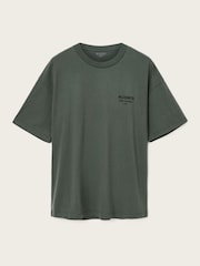 AllSaints Green Xander Short Sleeve Crew T-Shirt - Image 7 of 7