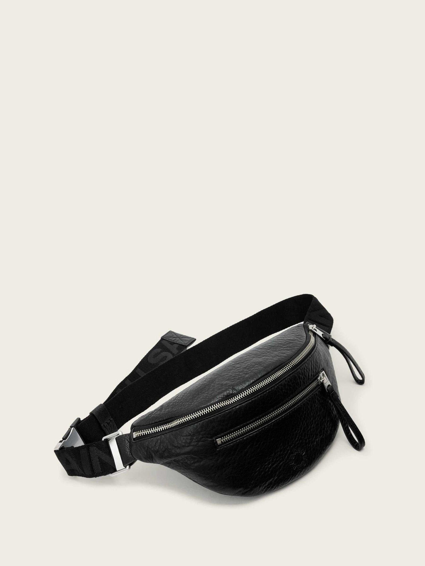 Buy AllSaints Black Itoko Leather Bumbag from Next USA