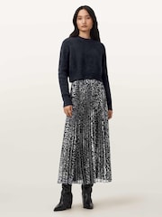AllSaints Spark Leppo Dress - Imaginea 3 din 6