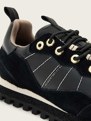 AllSaints Black Nevis Sneaker Trainers - Image 3 of 4