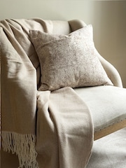 Ellenvale Interiors Brown Francesca Print Cushion Cover 45 X 45cm - Image 2 of 2