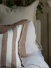 Ellenvale Interiors Rust Esmee Stripe Cushion Cover - Image 4 of 4