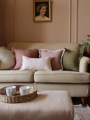 Ellenvale Interiors Pink Chloe Scalloped Edge Cushion Cover - Image 5 of 6