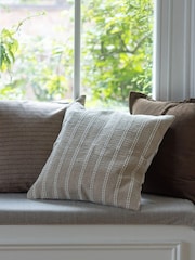 Ellenvale Interiors Beige India Stripe Cushion Cover 45 X 45cm - Image 2 of 3