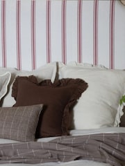 Ellenvale Interiors Dark Brown Hallie Ruffle Cushion Cover - Image 2 of 6