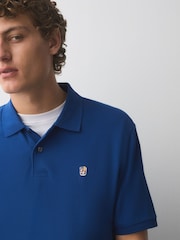 Blue Cobalt Regular Fit Short Sleeve Pique Polo Shirt - Image 4 of 7