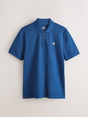 Blue Cobalt Regular Fit Short Sleeve Pique Polo Shirt - Image 5 of 7