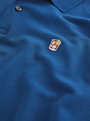 Blue Cobalt Regular Fit Short Sleeve Pique Polo Shirt - Image 7 of 7