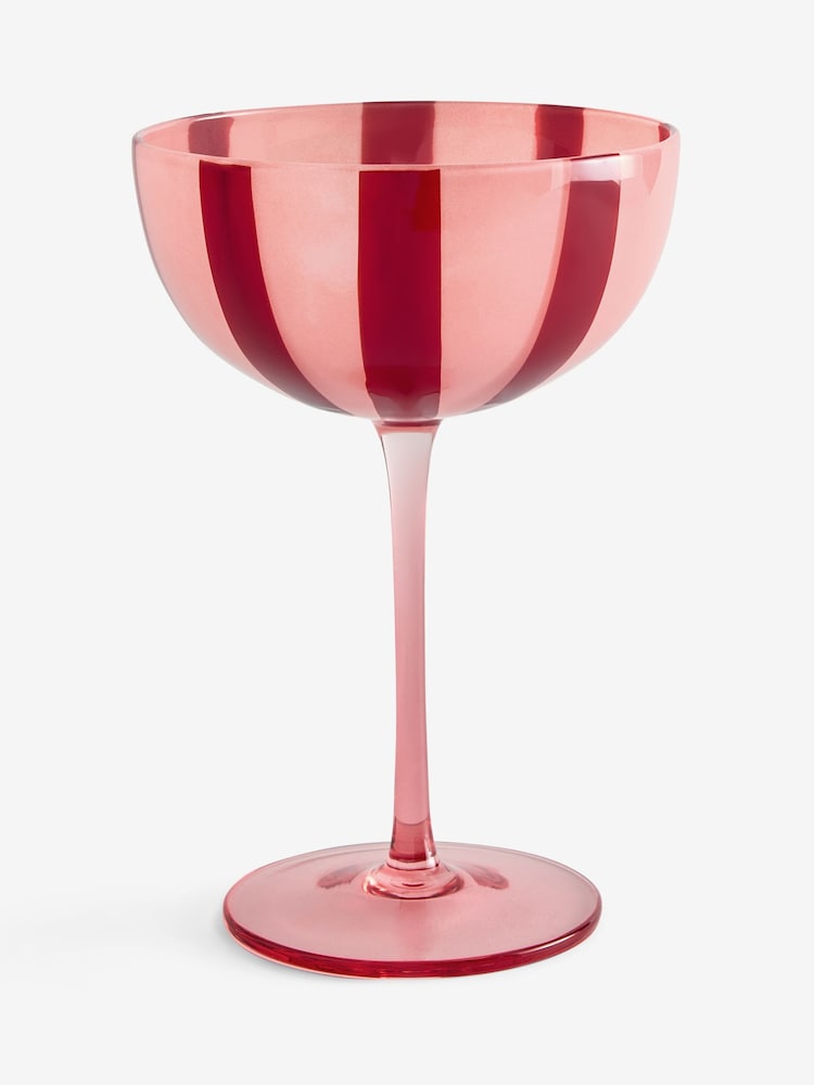 Set of 2 Stripe Cocktail Glasses - 圖片 1，共 3