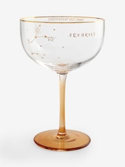 Gold Zodiac Star Sign Horoscope Cocktail Glass - Image 5 of 13
