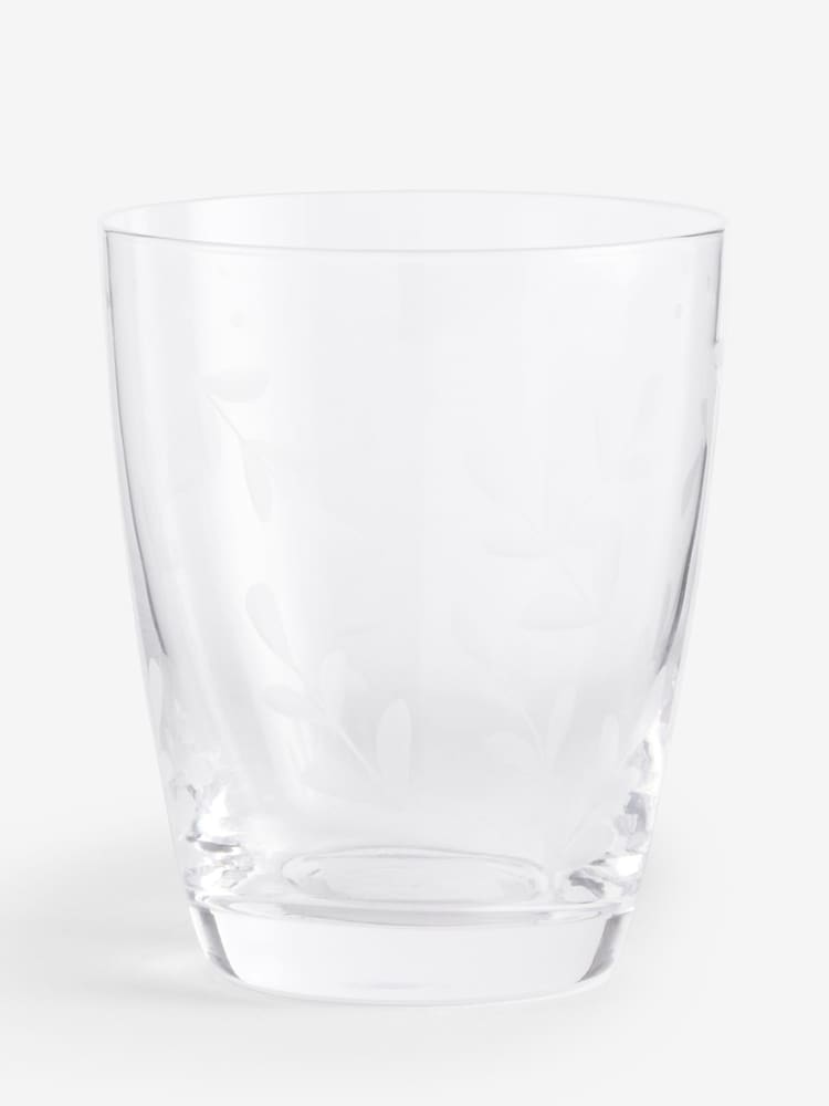 Set of 2 Alice Etched Floral Tumbler Glasses - Imagen 4 de 4 Set of 2 Alice Etched Floral Tumbler Glasses - Imagen 4 de 4