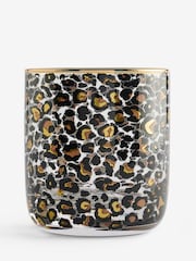 Set of 4 Black Leopard Print Tumbler Glasses - Image 1 of 1