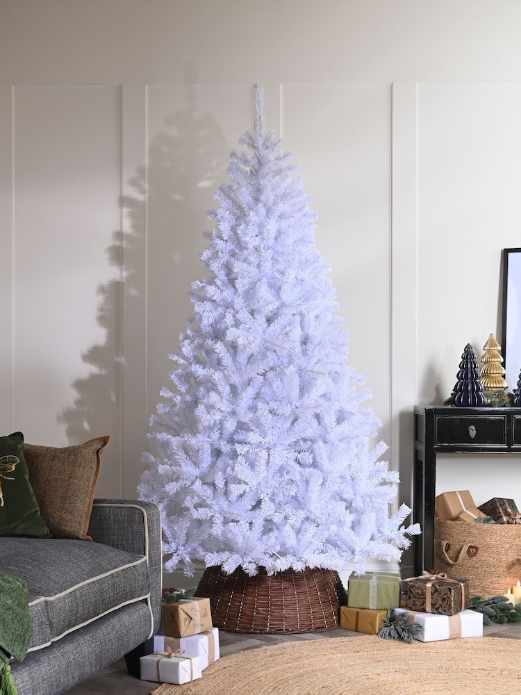 Festive No Colour Wentworth Fir Snowy 7ft Christmas Tree - Image 1 of 1 Festive No Colour Wentworth Fir Snowy 7ft Christmas Tree - Image 1 of 1