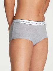 Victoria's Secret Medium Heather Grey Short Logo Knickers - Image 1 of 2